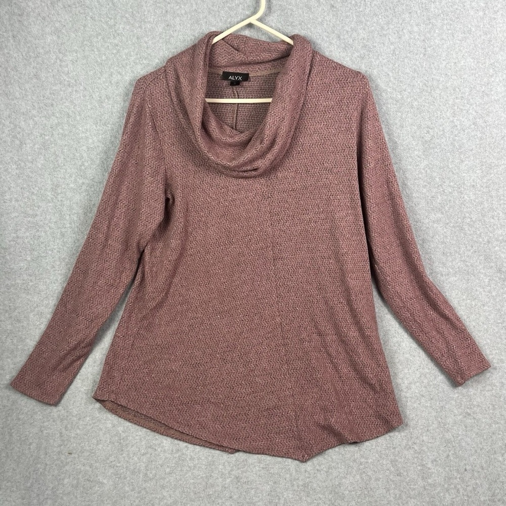 Alyx Women's Mauve Cowl Neck Sweater